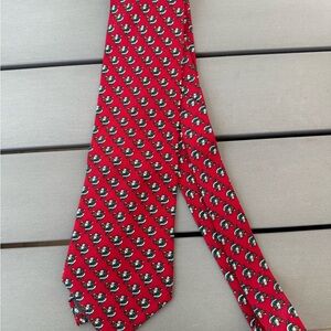 Vintage Christmas Barbara Blank silk tie